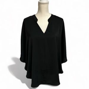 Dillards Butterfly Black One Size Fits Most Blouse With V Neck Worn Once